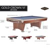 Brunswick Gold Crown VI pooltafel mahonie 9ft