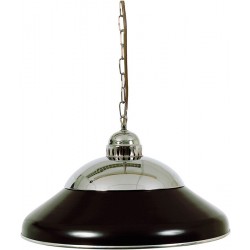 Lamp type biljart Solo 45cm. chroom/zwart